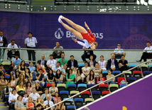 Bakı-2015 Avropa Oyunları çərçivəsində batut gimnastikası üzrə kişilər və qadınlar arasında təsnifat yarışları. Azərbaycan, 17 iyun 2015 